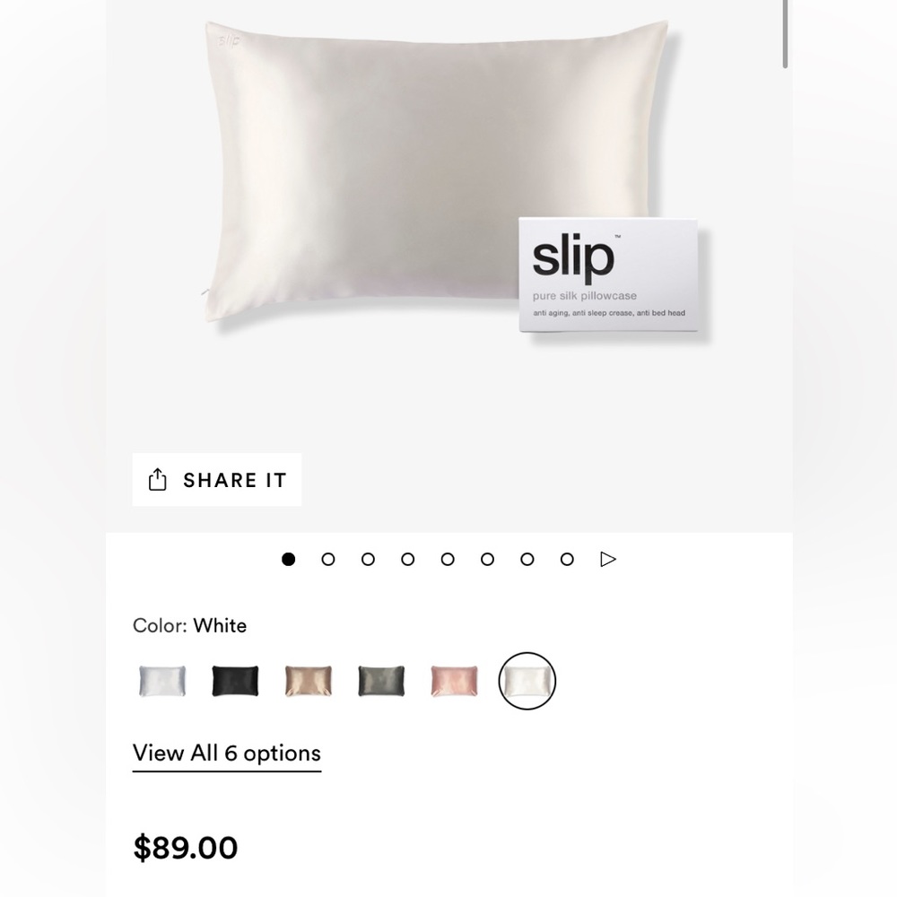 BNWB* SLIP SILK PILLOWCASE *AUTHENTIC*